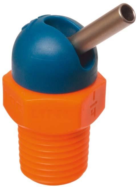 Hochdruckdüse CD für Kühlmittelschlauch 1/4" 70bar Ø1,6x0mm blau-orange LOC-LINE