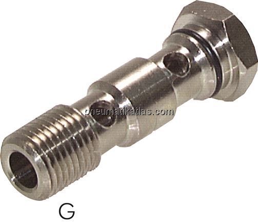 Hohlschraube für IQS-Ringstücke, G 1/4" 2-fach