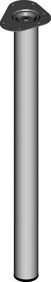 Stahlrohrmöbelfüsse silberfarb.900mm rd.60mm