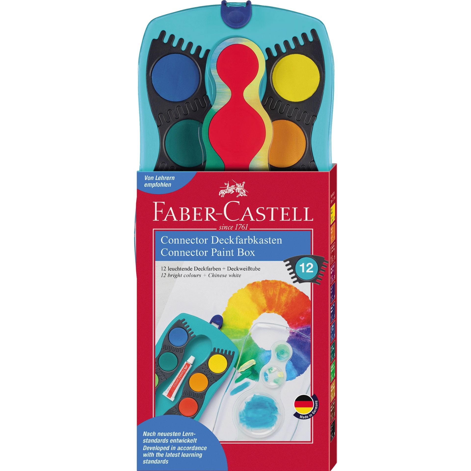 Farbkasten Connector 12Farben+Deckweiß tk