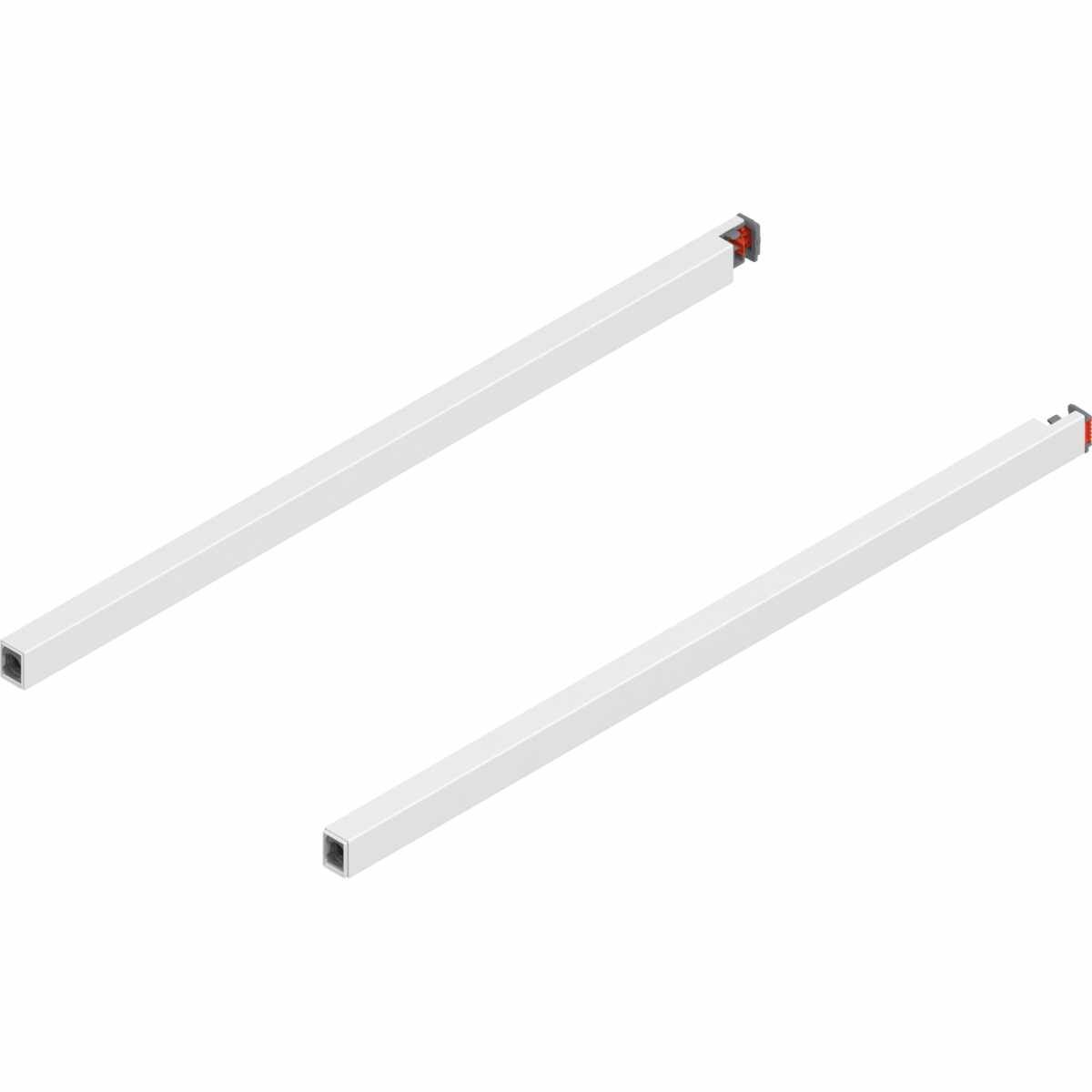 MERIVOBOX Längsreling, NL=450 mm, links/rechts, seidenweiß matt