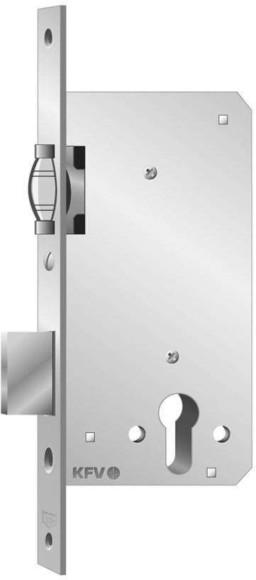 KFV Pendeltürschloss 55 F24 altsilber lack. GE1356