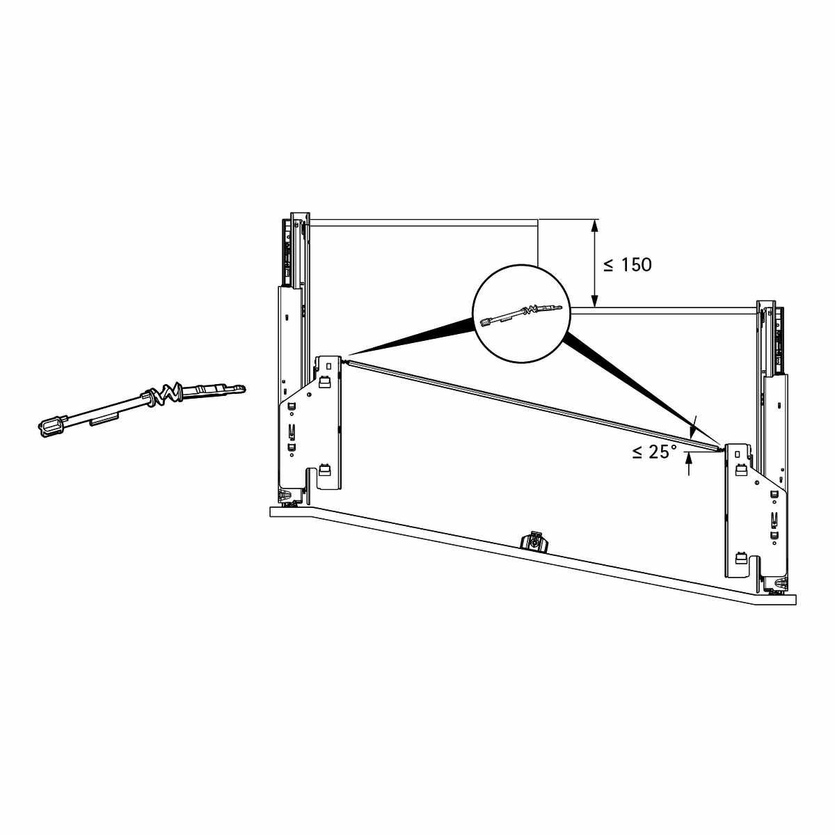 Flexibler Adapter für Push to open Silent