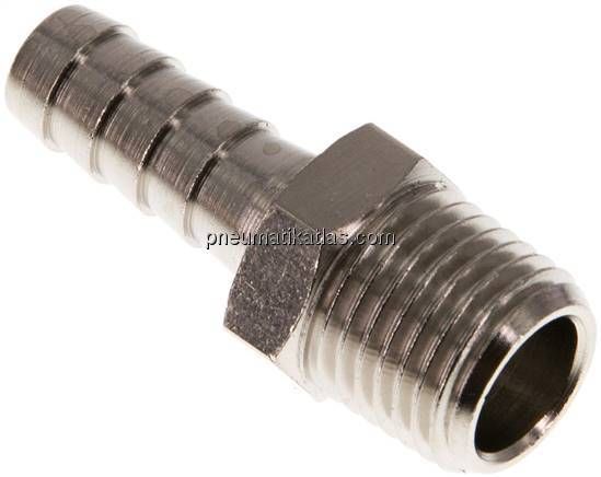 Gewindetülle R 1/4"-8 (5/16")mm, Messing vernickelt