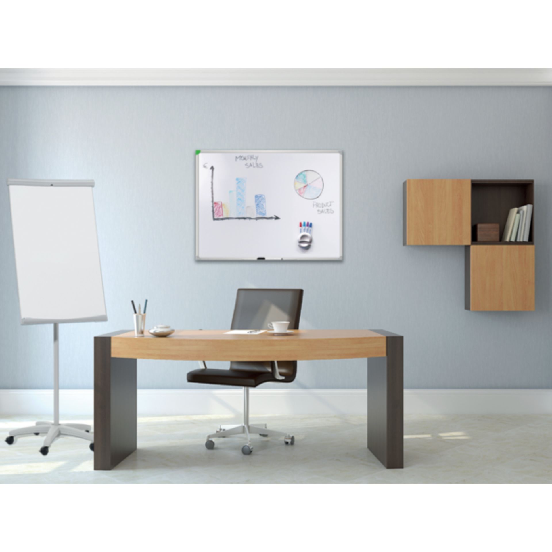 Flipchart U-Act! Line Mobil 70x100cm weiß