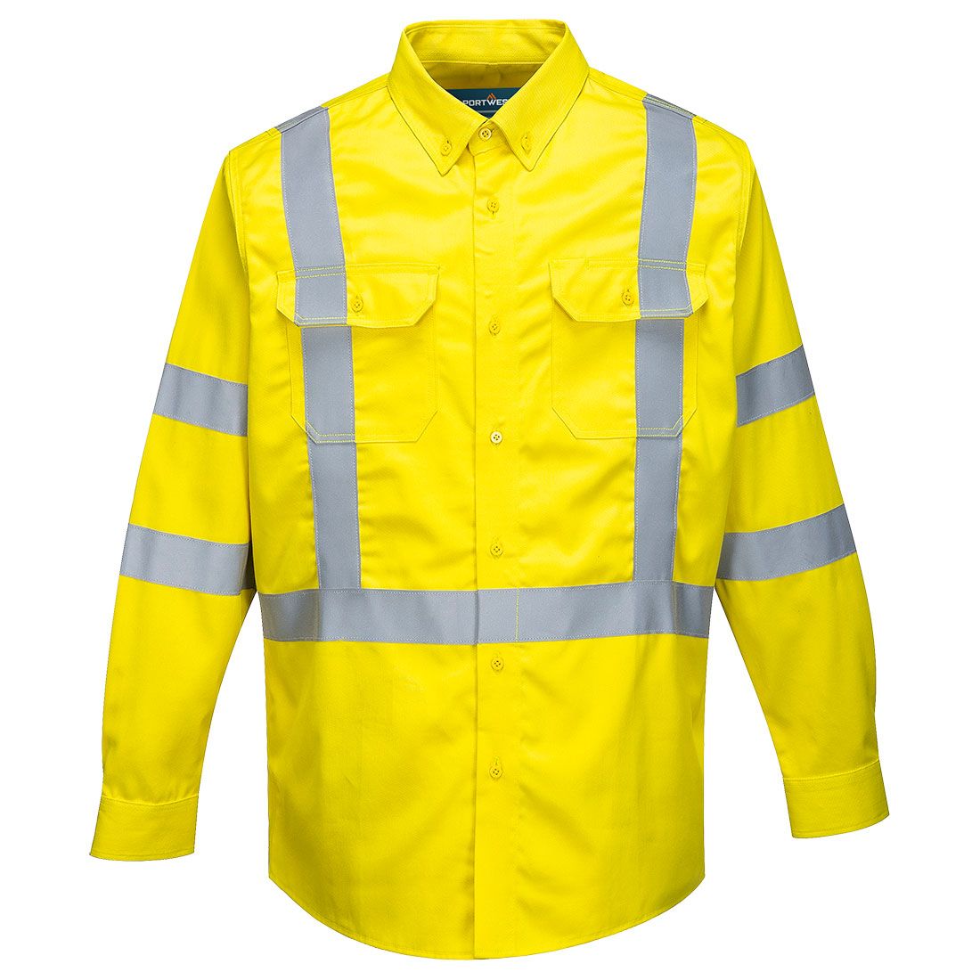 Portwest Bizflame Warnschutz-T-Shirt, Gelb, Gr. 2XL