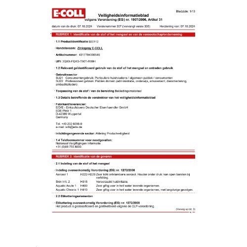 Zink-Spray extra 400ml E-COLL