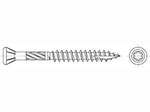 ART 89192 Terrassenschr. Edelstahl C1 5 x 50/30 -T25 S