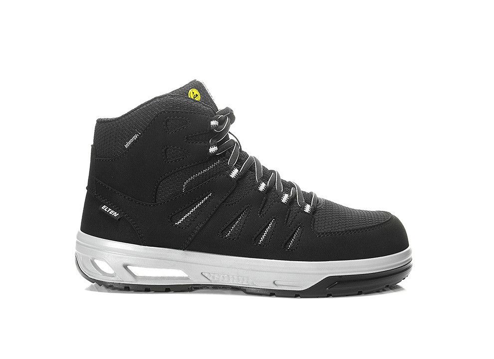 Sicherheitsschnürstiefel MADDOX XX10 black-grey Mid ESD S2, Gr. 36