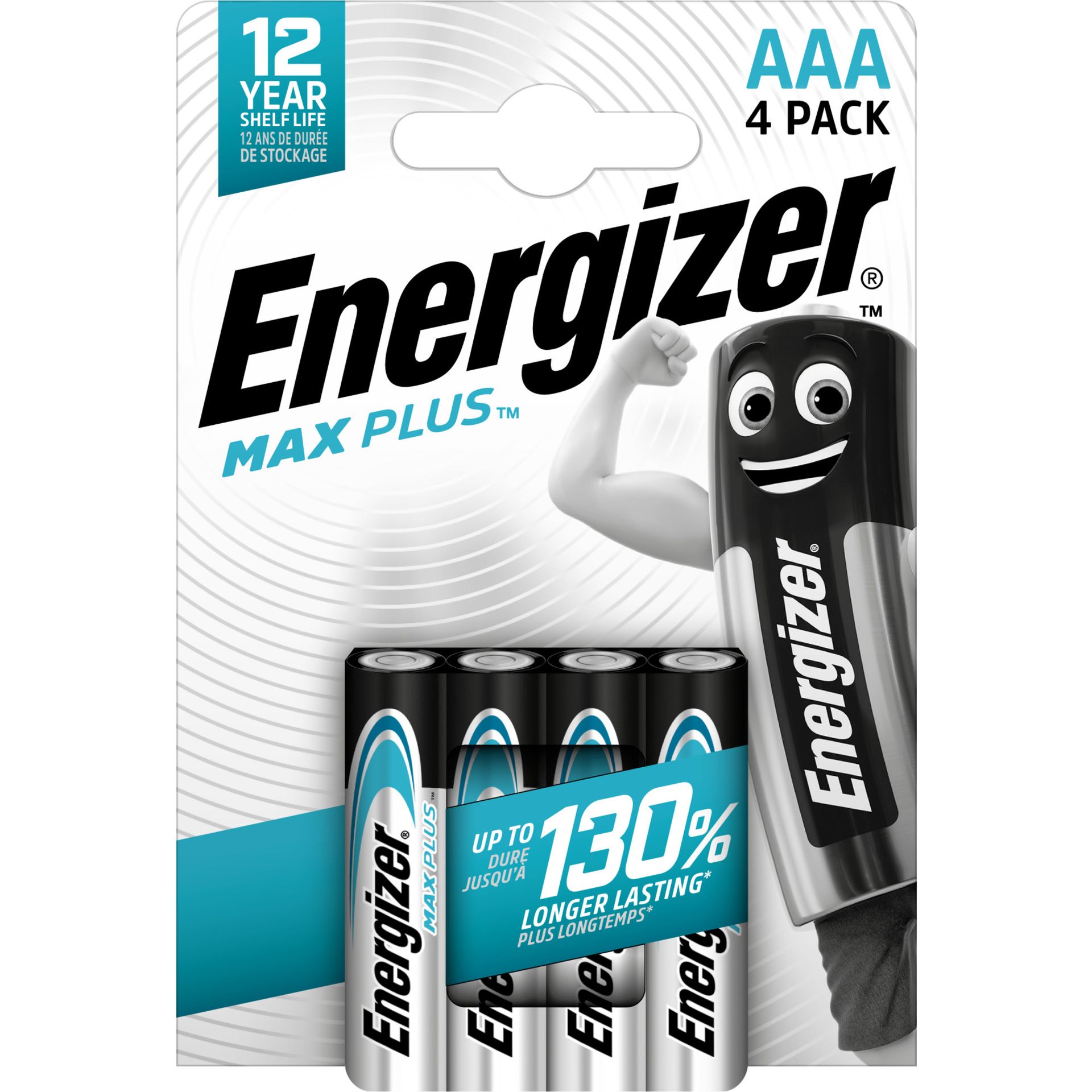 Batterie Max Plus AAA LR03 4St.