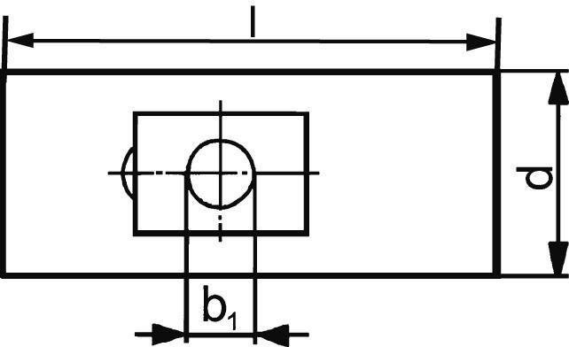 Spannpratze komplett mit Schraube 17x12mm AMF