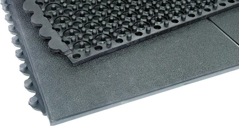 Arbeitsplatzmatte YOGA SOLID Basic schwarz B90xT90 cm