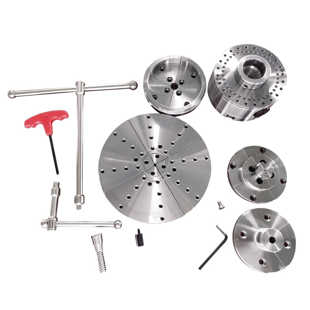 Vier-Backenfutter Holzstar Ø 115 mm Premium-Set