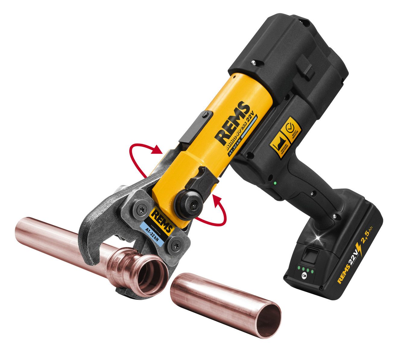 REMS Akku-Hybrid-Radialpresse im Koffer