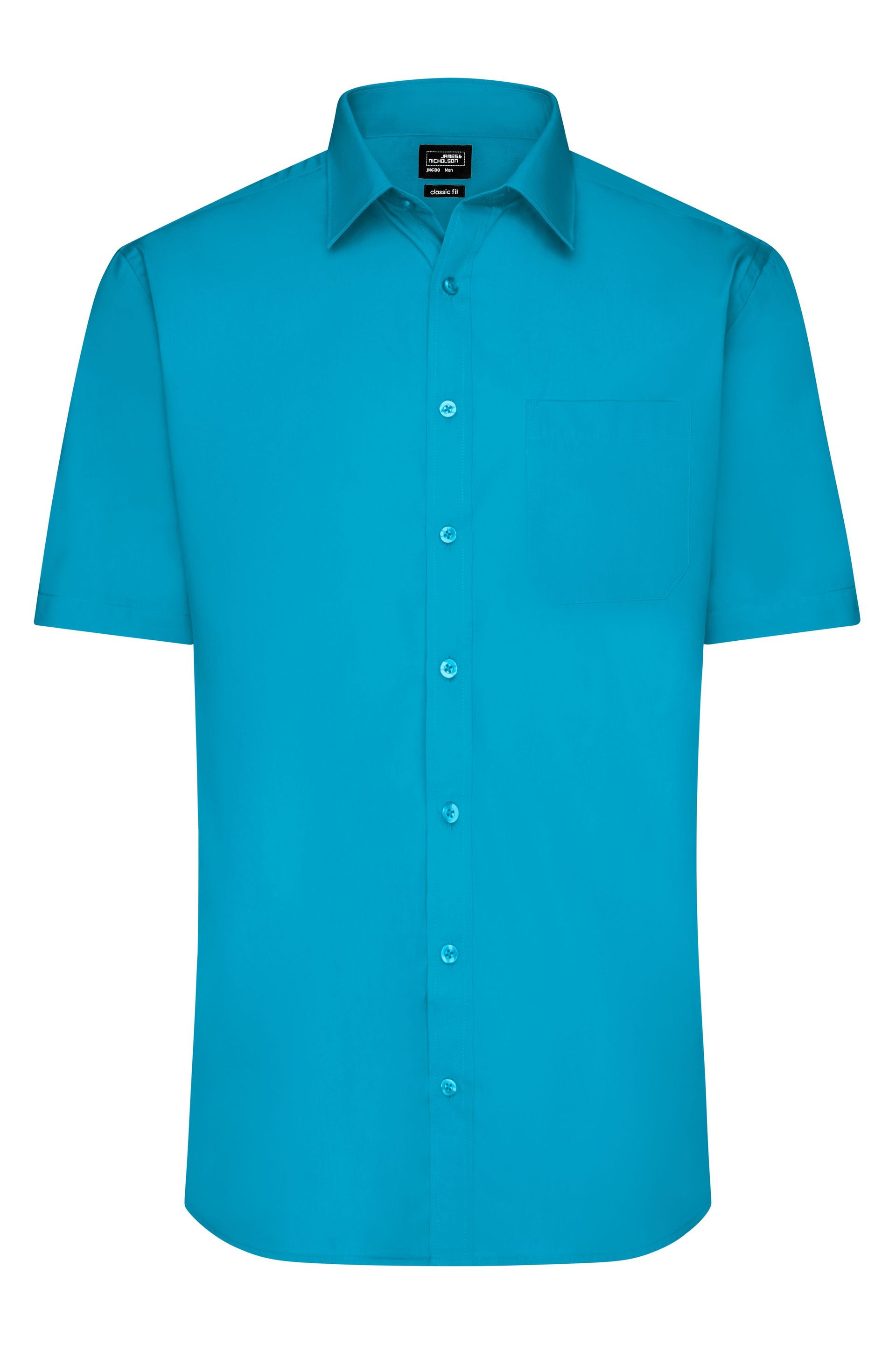 James & Nicholson JN680 Herren-Hemd, Türkis, Gr. 3XL