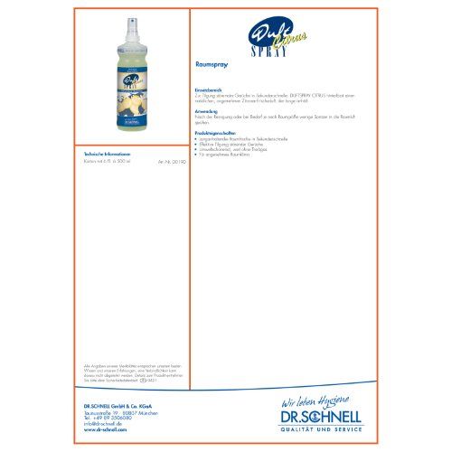 DUFTSPRAY CITRUS Flasche mit Sprühaufsatz 500 ml