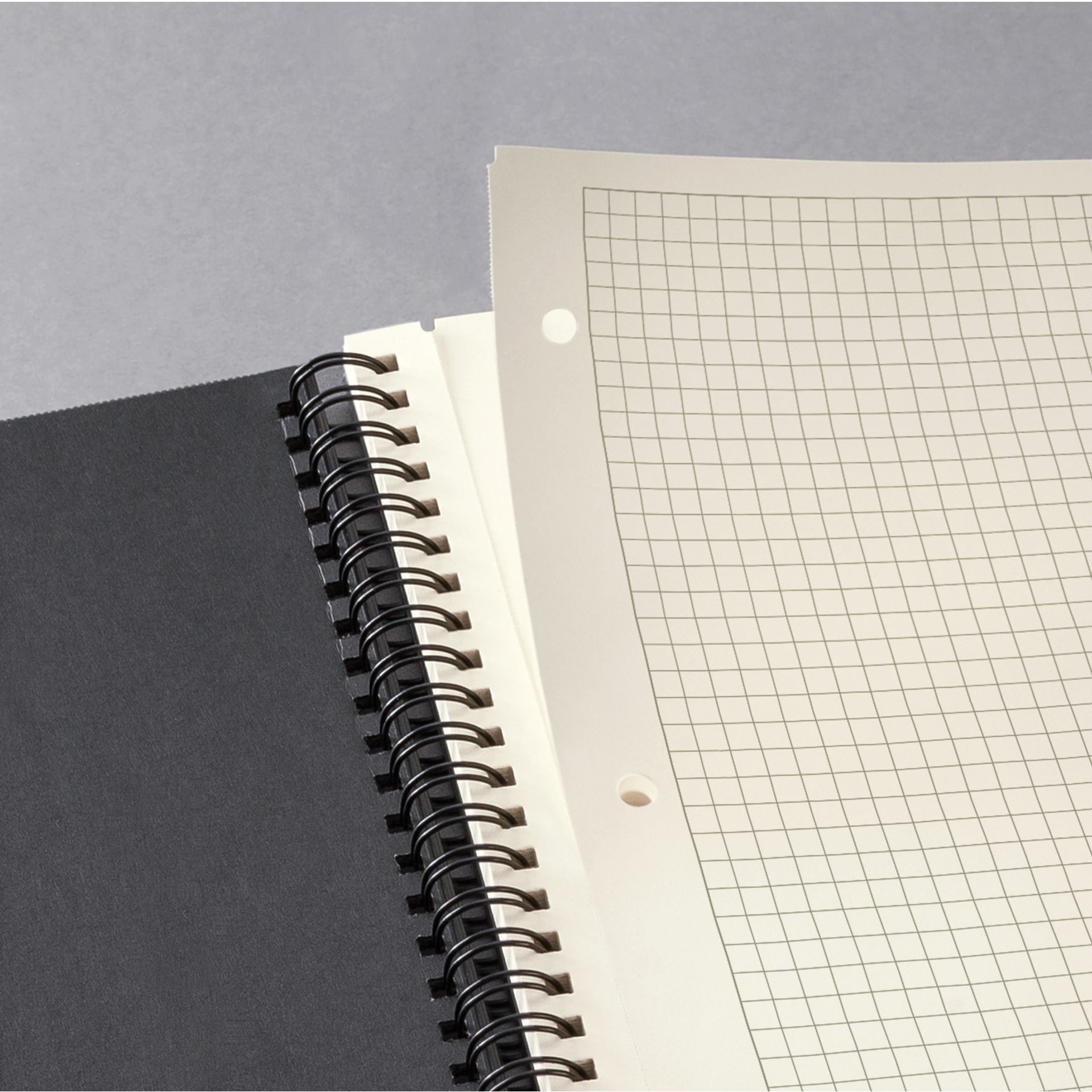 Collegeblock Conceptum Hardcover A4 kariert 80g sw
