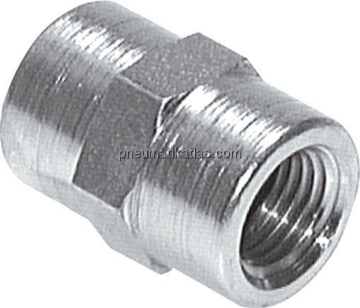 Hochdruck-Muffe G 1/8"-G 1/8", Stahl verzinkt