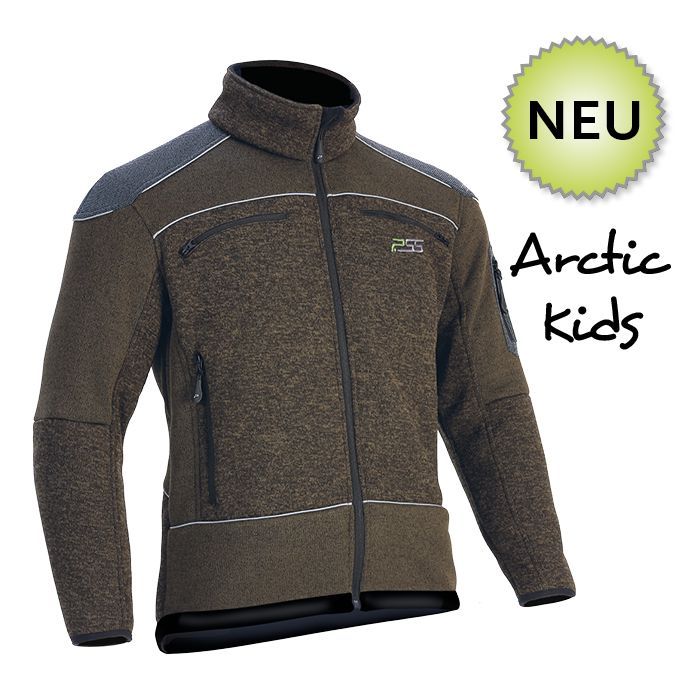 PSS X-treme Faserstrickjacke Arctic Kids - grün