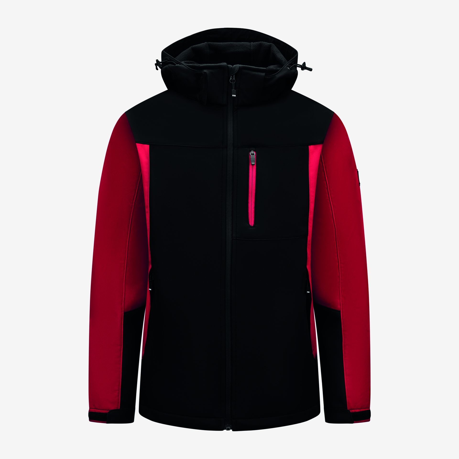 FHB Softshelljacke JANNIK rot-schwarz - Gr. XS