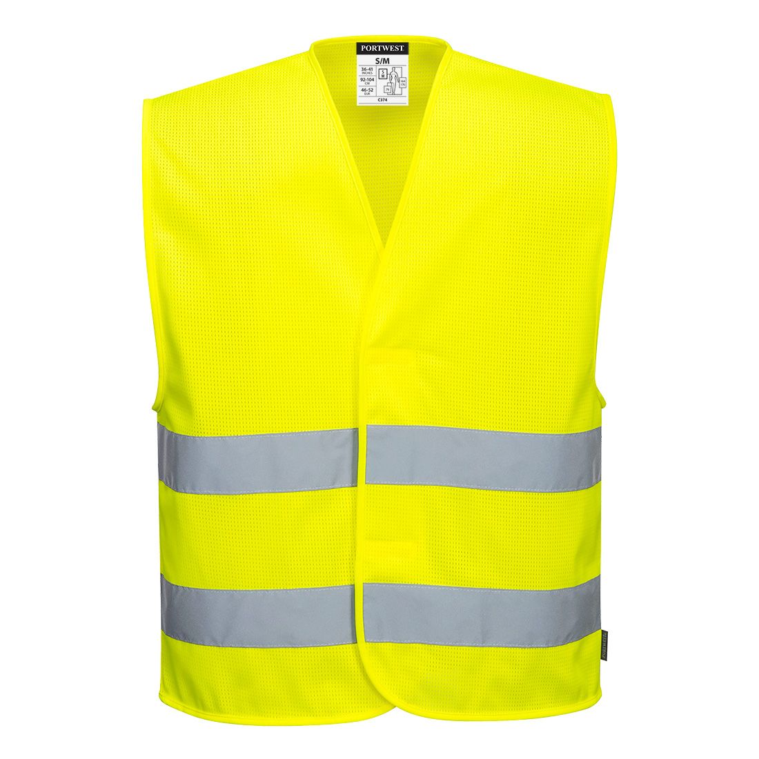 Portwest C374 Warnschutz-Weste, Gelb, Gr. L/XL