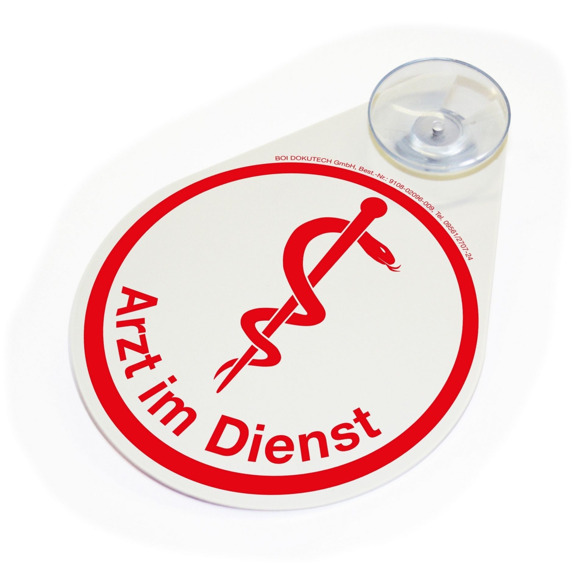Hinweisschild Arzt im Dienst