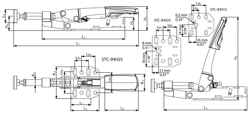 Bessey Schubstangenspanner STC-IHH25