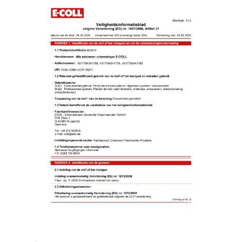 Ganzjahres-Scheibenklar 5L Kanister E-COLL
