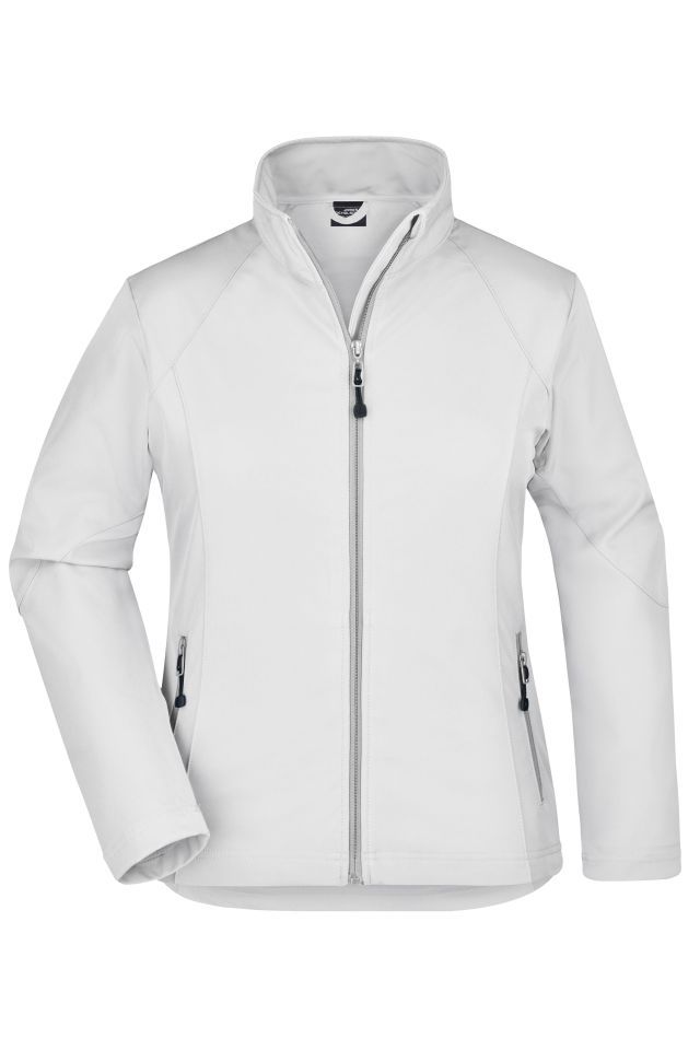 Ladies' Softshell Jacket Modische Softshelljacke weiß, Gr. S