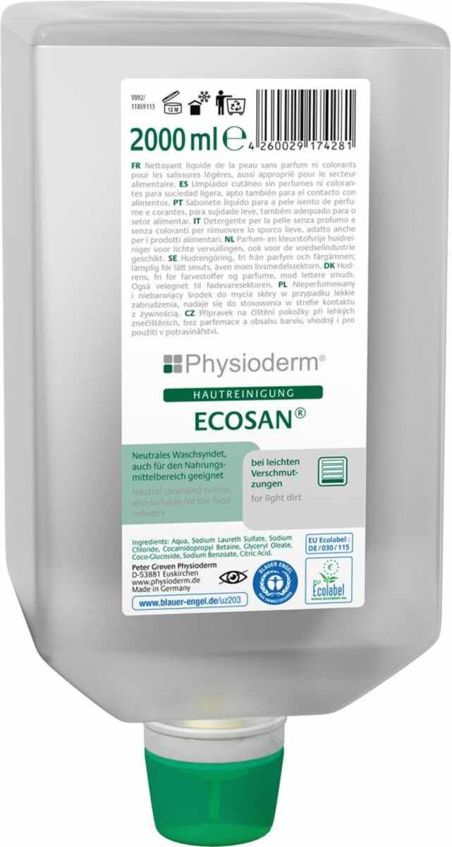 Hautschutzreiniger Ecosan2000 ml Varioflasche