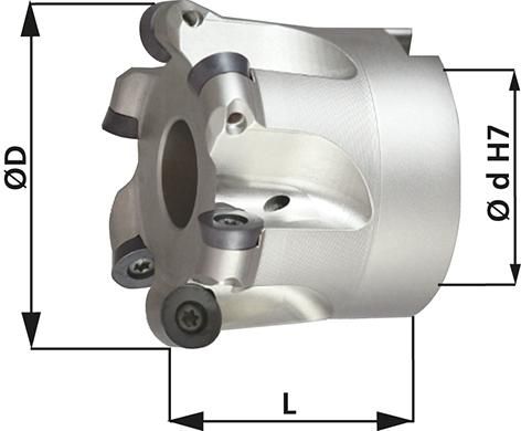 Aufsteck-Kopierfräser D52mm Z5 für RD.12T3 FORMAT