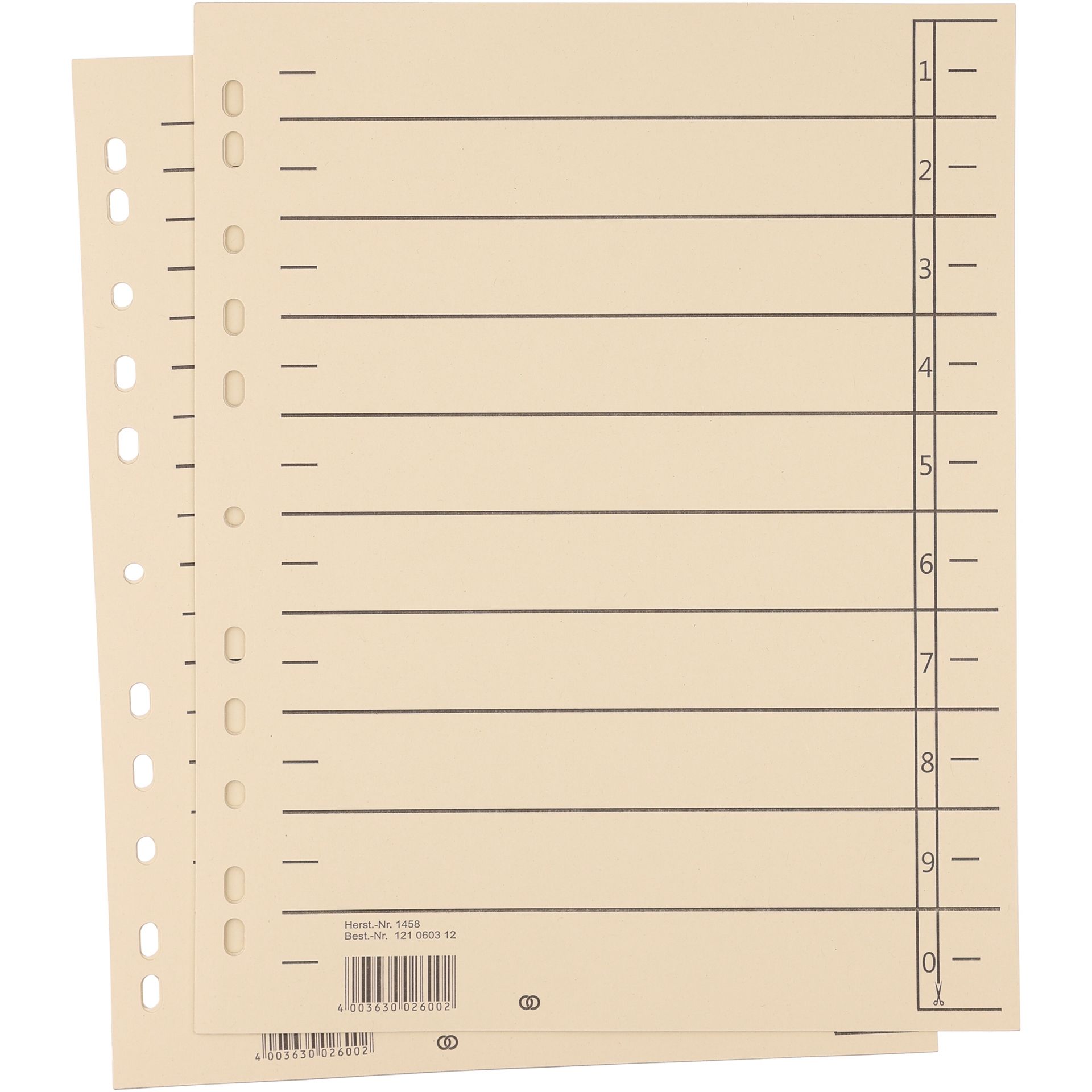 Trennblatt oeco A4 230g Karton ch 100St.
