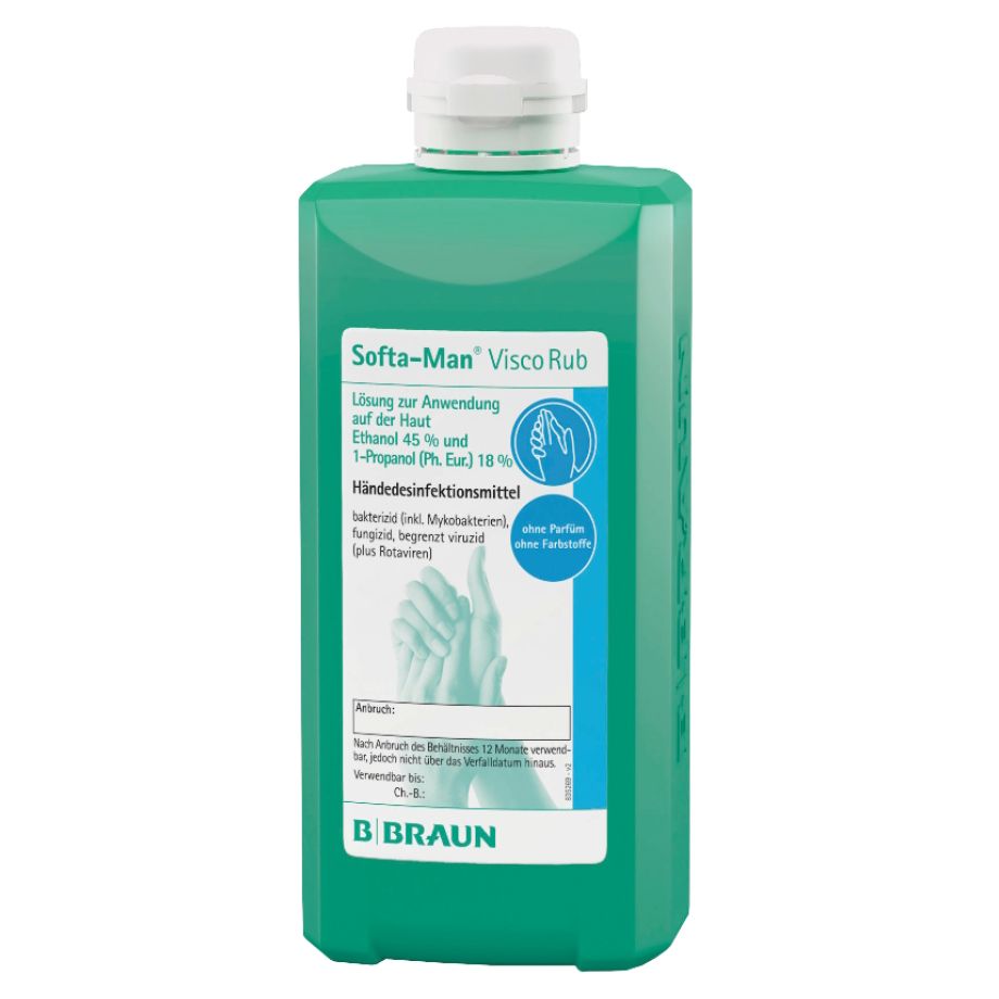 Handdesinfektion, 500ml.-Flasche