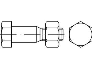 DIN 7968 8.8 Mu M 24 x 90 SB nach EN 15048 S