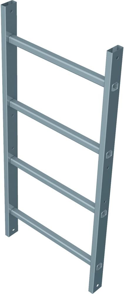 Leiterteil 4 Sprossen Leiterlänge 1120 mm Aluminium eloxiert