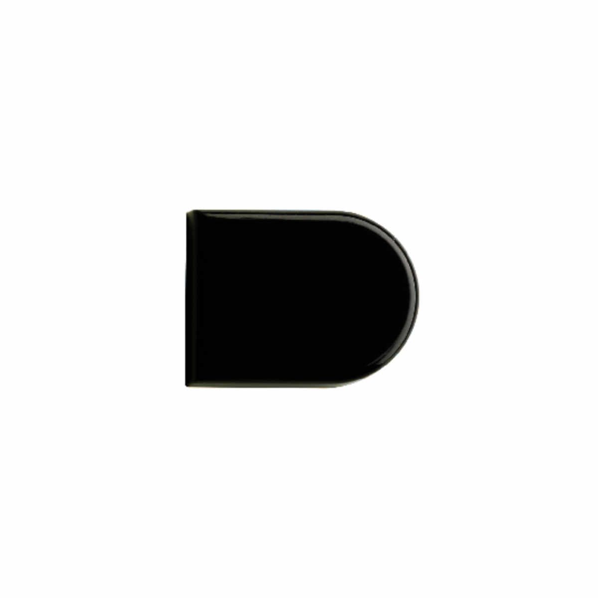 Zierkappe Typ B (D-Form) schwarz