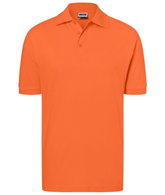 Classic Polo Hochwertiges Polohemd mit Armbündchen orange, Gr. L
