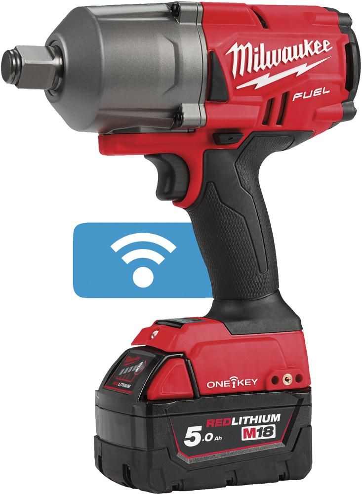 MILWAUKEE Akku-Schlagschrauber M18 ONEFHIWF34-502X 2x 18V 5,0 Ah + M12-18 FC HD-Box