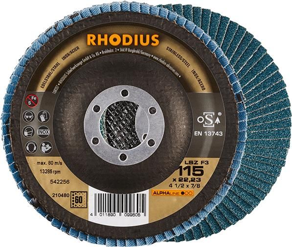 Rhodius Fächerschleifscheibe LSZ F3