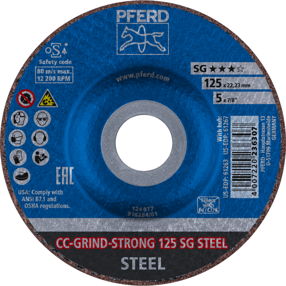PFERD CC-GRIND (inkl. SOLID, FLEX, STRONG) CC-GRIND STRONG 125 SG STEEL