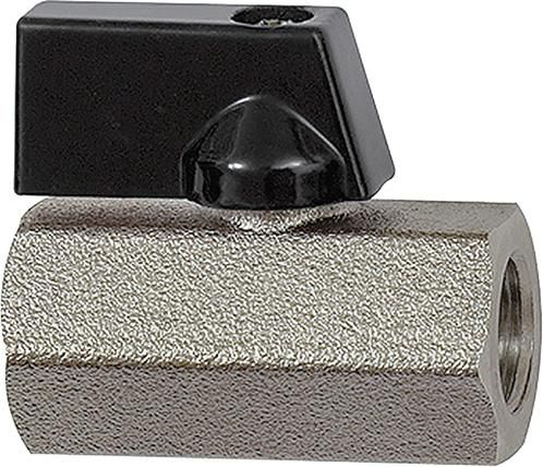 Mini-Kugelhahn valve lineFlügelgriff, IG/IG G 1/4", PN 10, Messing RIEGLER