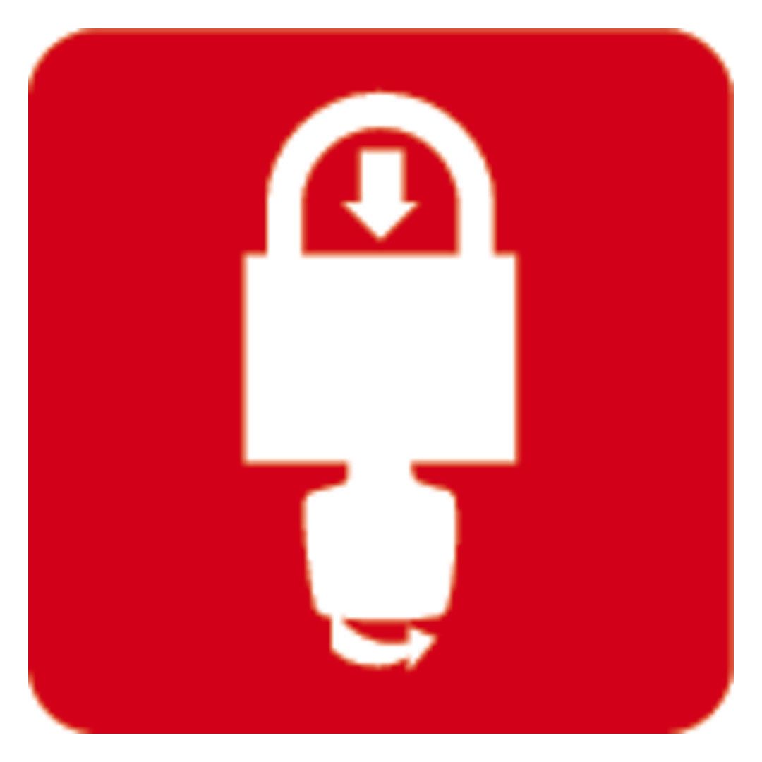 ABUS Safety-Vorhangschloss 74/40 rot