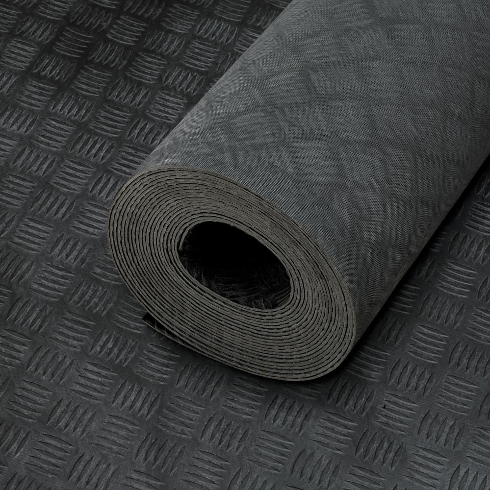 Hammerschlagmatte PRO, NR/SBR, schwarz, 3mm, 1400mm 10m FORTIS