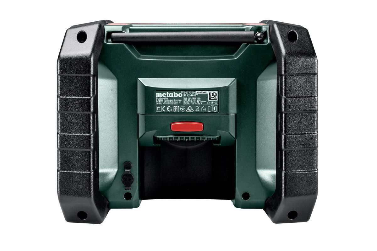 Baustellenradio solo R 12-18 DAB+BT Metabo ohne Akku ohne Ladegerät Karton