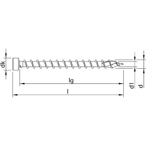 HECO-TOPIX-plus 10,0 x 120, Zylinderkopf, T-Drive, Vollgewinde, verzinkt blau, A3K, 50 Stück, VARIANTA-Handwerkerverpackung