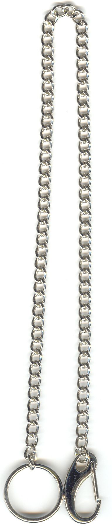 REIHER Schlüsselkette 47cm Stahl vernickelt