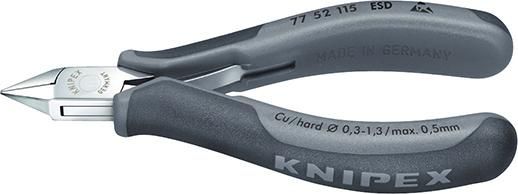 Seitenschneider Elektronik ESD Spitzflachkopf mit Fase klein 115mm KNIPEX