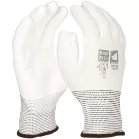 PU Handschuh "Perfect", weiß  Gr.6