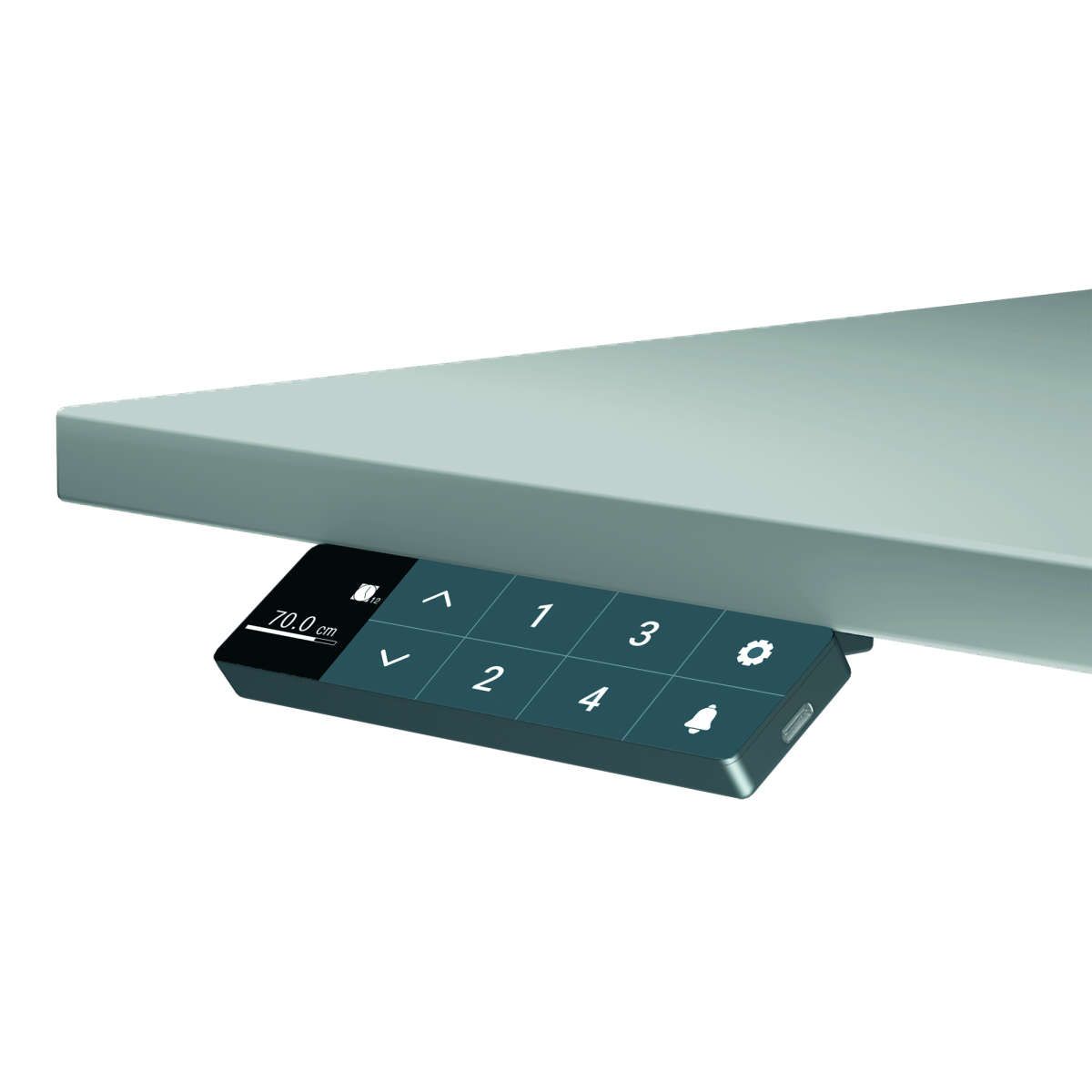 TOPFORM Tischgestell 3D Plus mit Memory Einheit - 640-1290 mm, RAL 7016, Anthrazit,