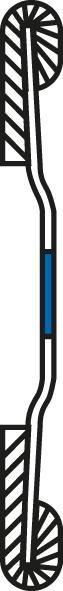 Fächerschleifscheibe X-LOCK SGP-CURVE 125mm mittel K40 Pferd